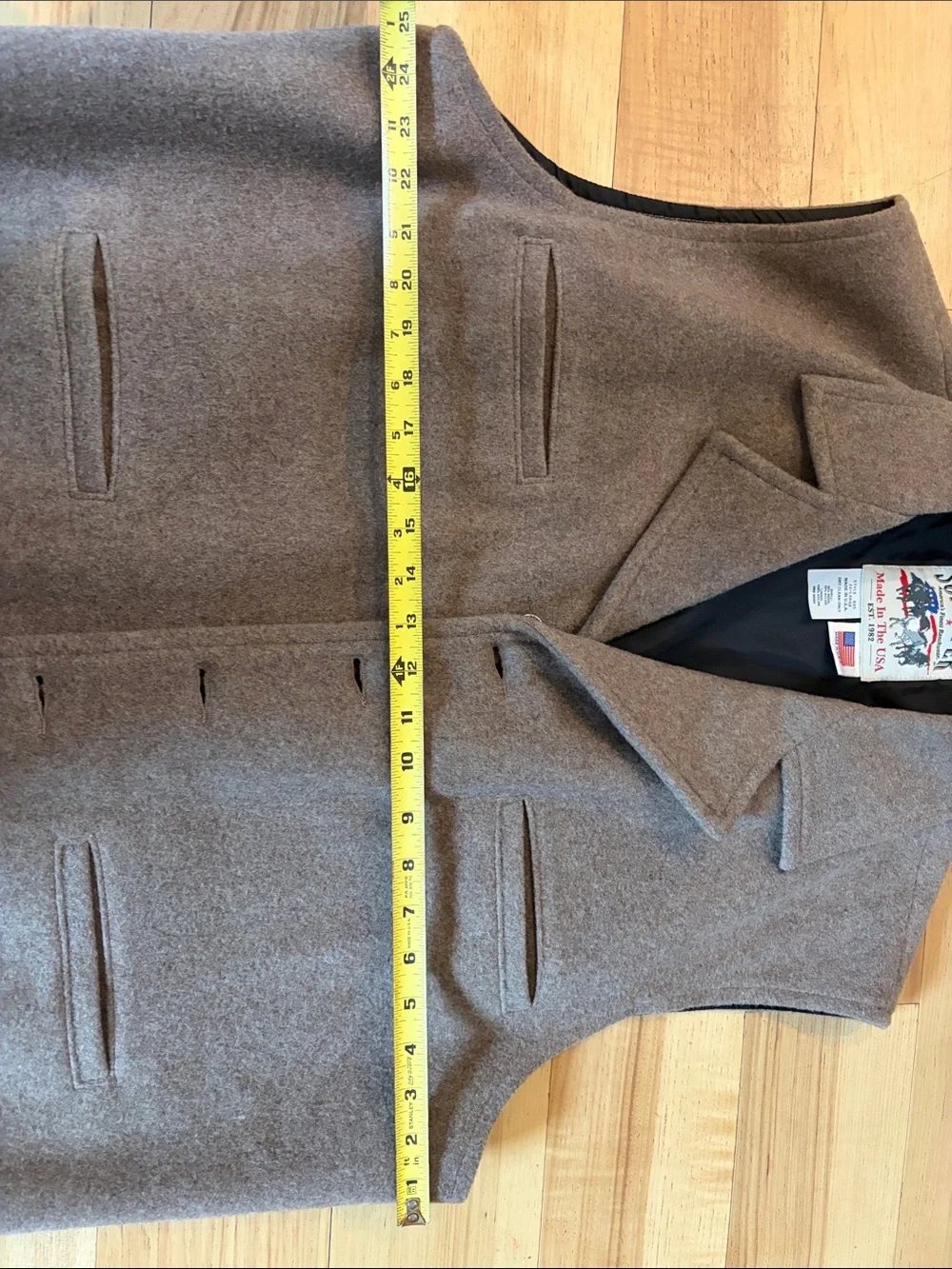 Schaefer Outfitter Men's 2XL Wool Western Vest Made In USA Style 805